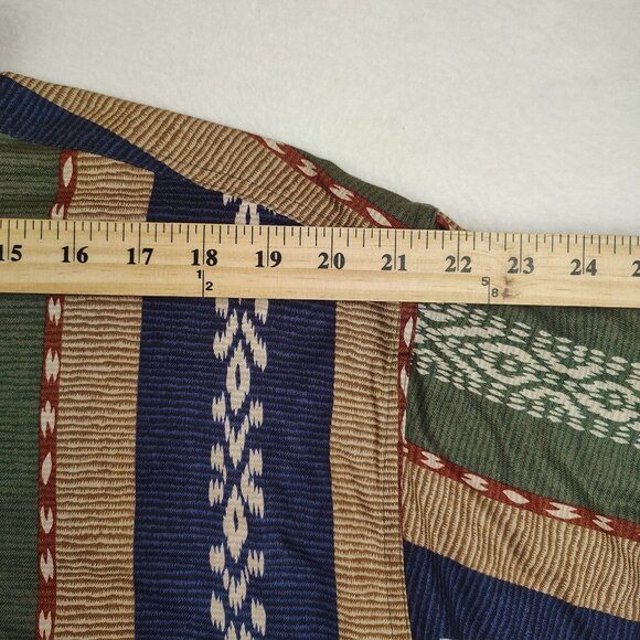 Vintage Chaps Ralph Lauren Shirt Mens Medium Aztec Western - Picture 8 of 9